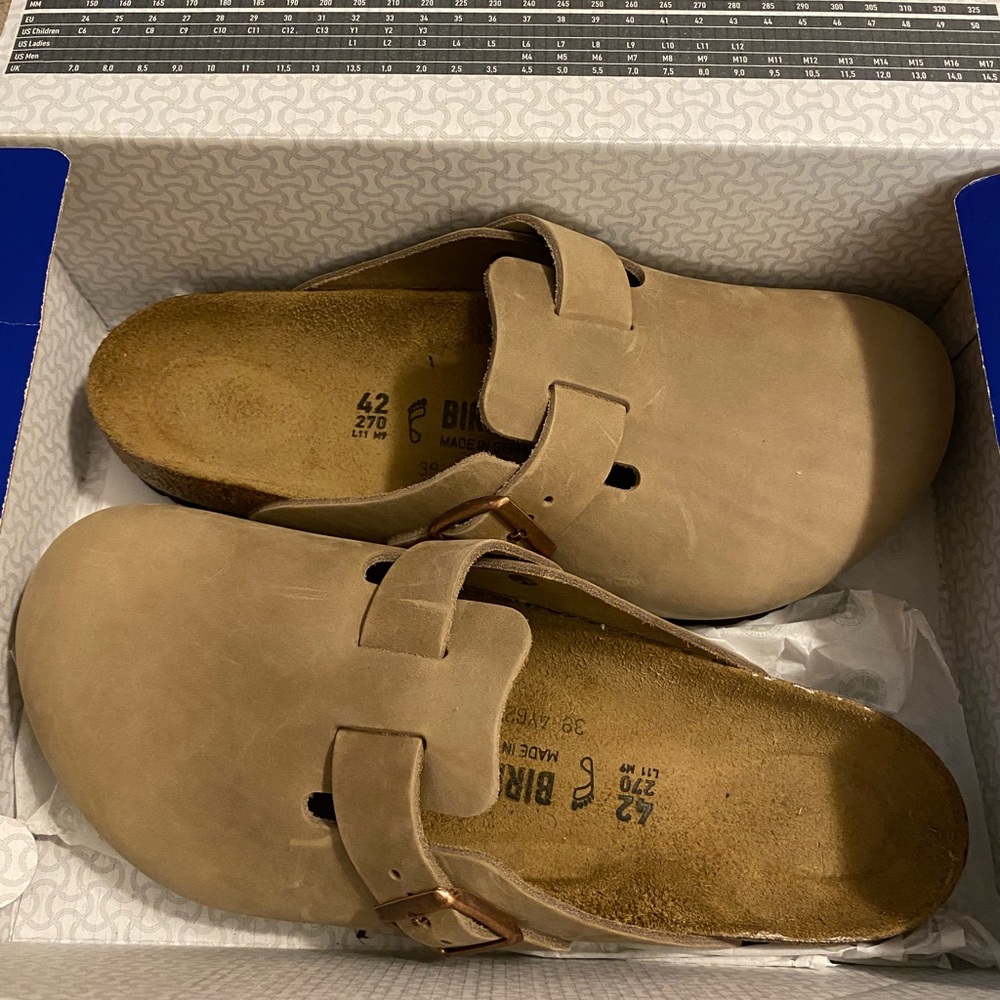 Birkenstock Clog - Oiled leather - Tobacco brown